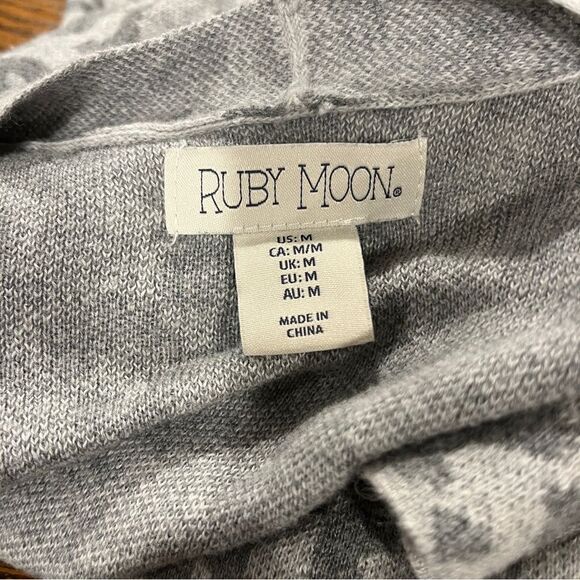 Ruby Moon leopard print long sleeve open cardigan size medium - Picture 9 of 11